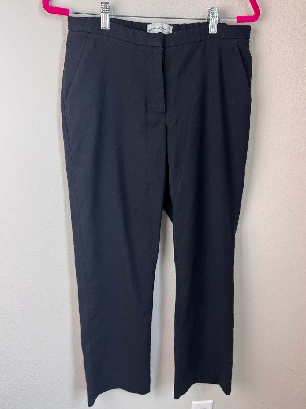 Abercrombie & Fitch Classic Black Straight-Leg Pants - Picture 2 of 7